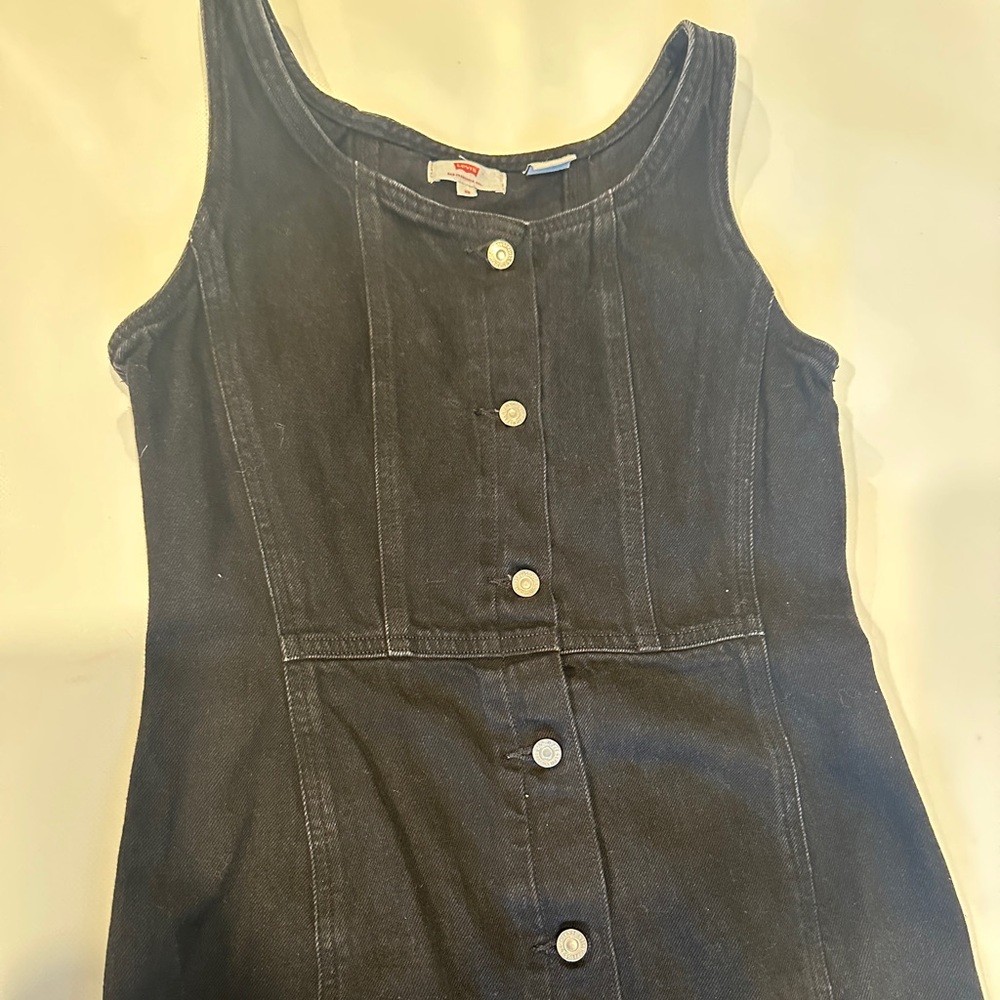 Levi's Dark black  Denim tank dress